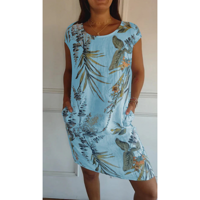 Margaret - Comfy Round Neck Dress
