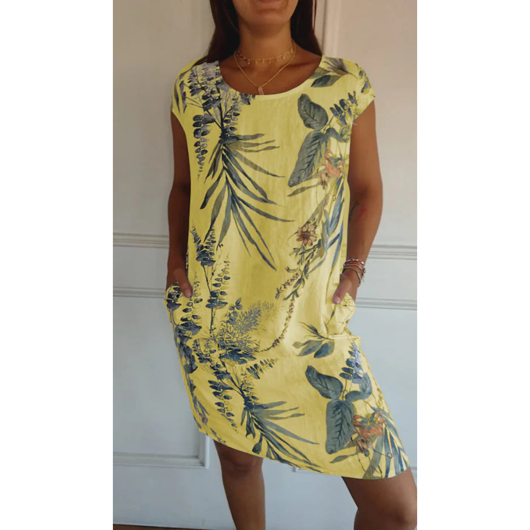Margaret - Comfy Round Neck Dress