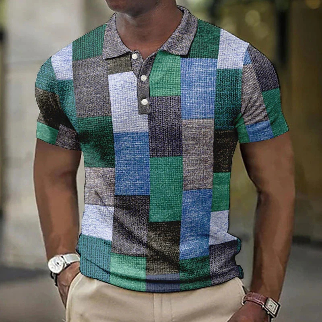 Ronan - Multicolor Polo Short Sleeve Shirt