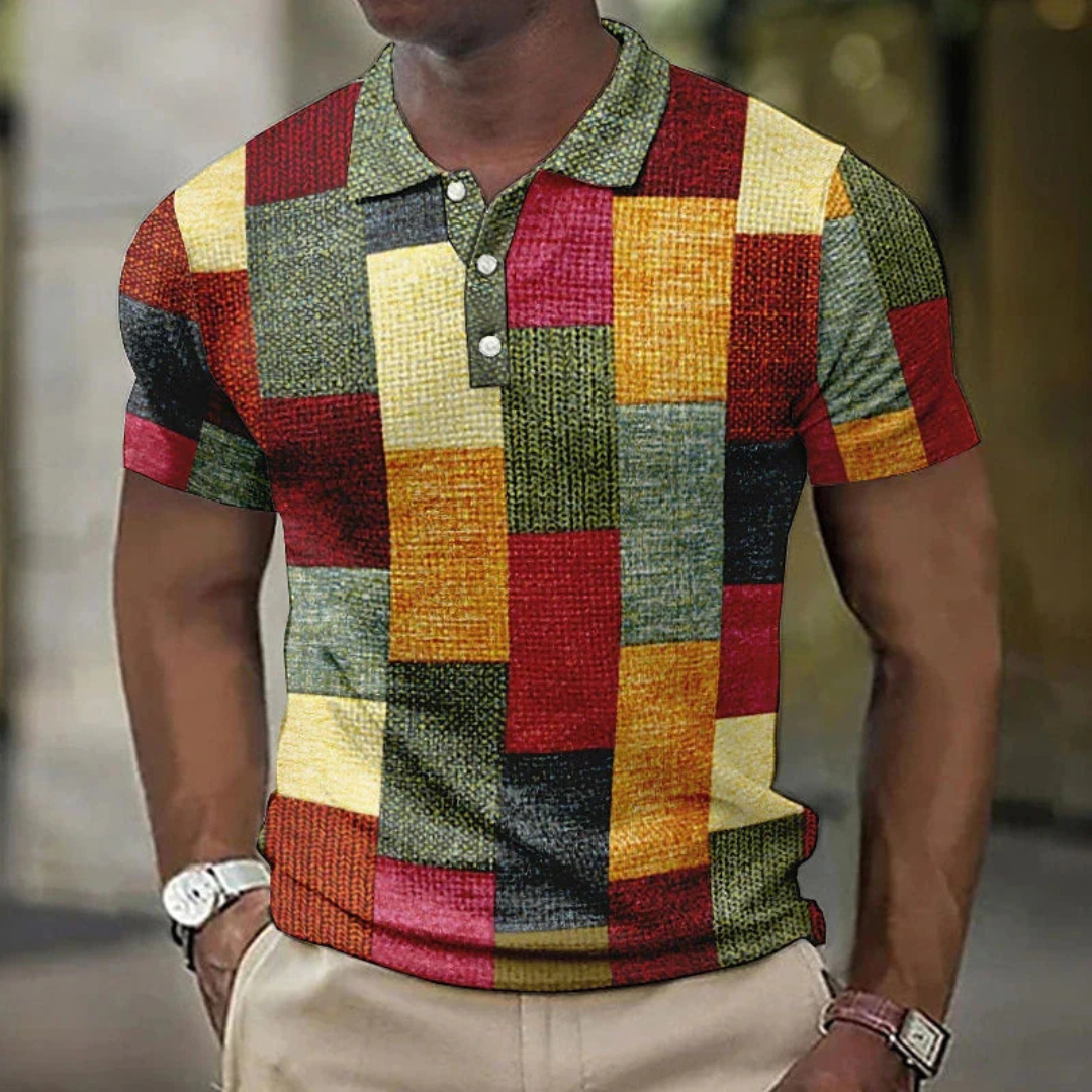 Ronan - Multicolor Polo Short Sleeve Shirt