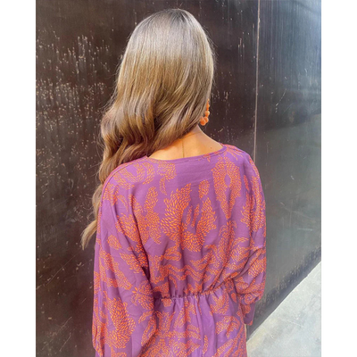 Erin - Elegant Long Sleeve Floral Print Dress