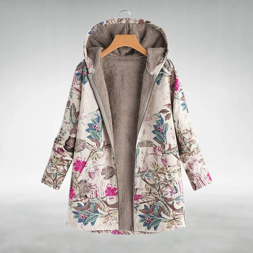 Traxex Women Floral Fleece Jacket Comfortable Style