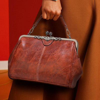Harriet Vintage Flap Closure Handbag