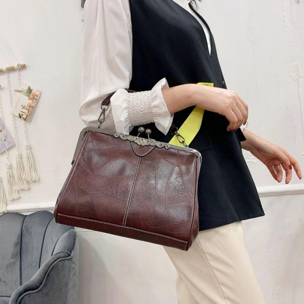 Harriet Vintage Flap Closure Handbag