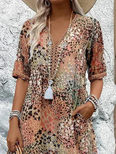 Alina Vibrant Mid Length Dress