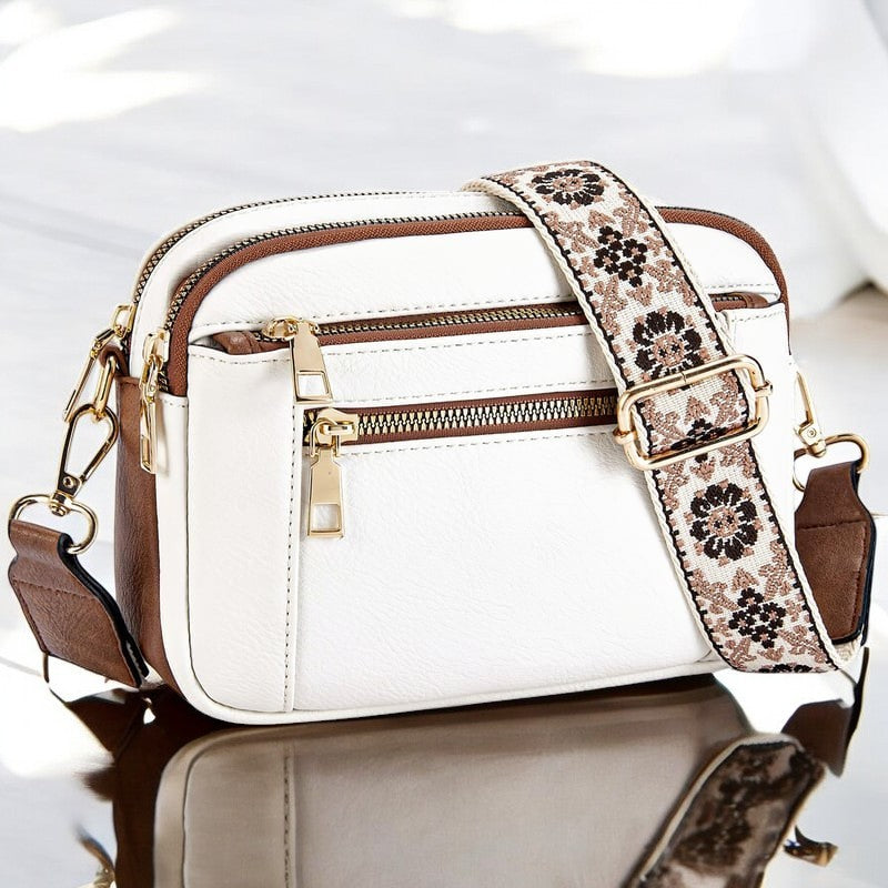 Zarinde Refined Leather Shoulder Bag