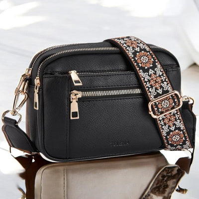 Zarinde Refined Leather Shoulder Bag