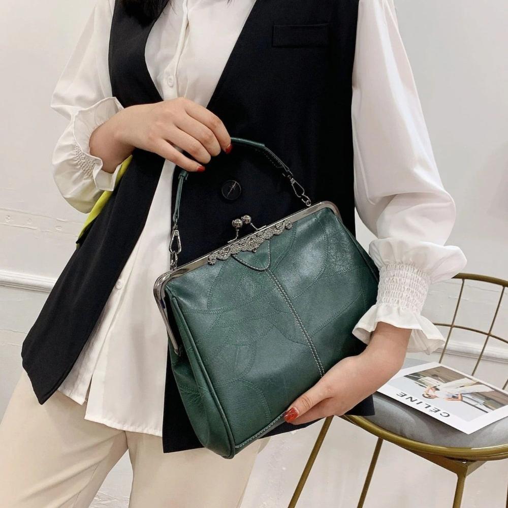 Harriet Vintage Flap Closure Handbag