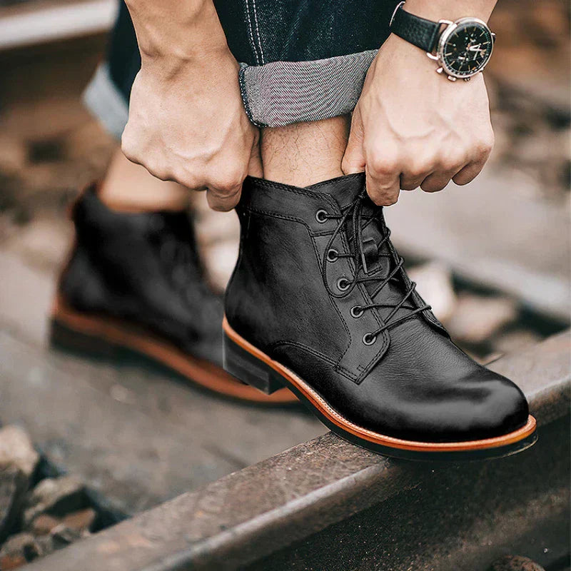 Bran Leather Men's Boots