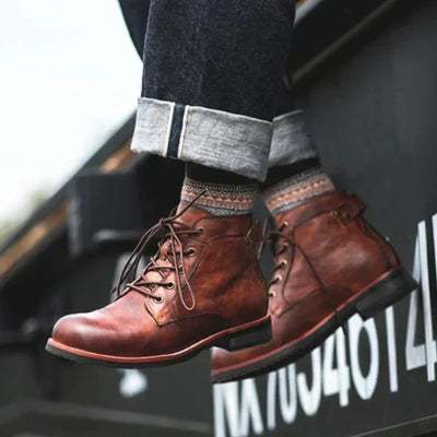 Bran Leather Men's Boots
