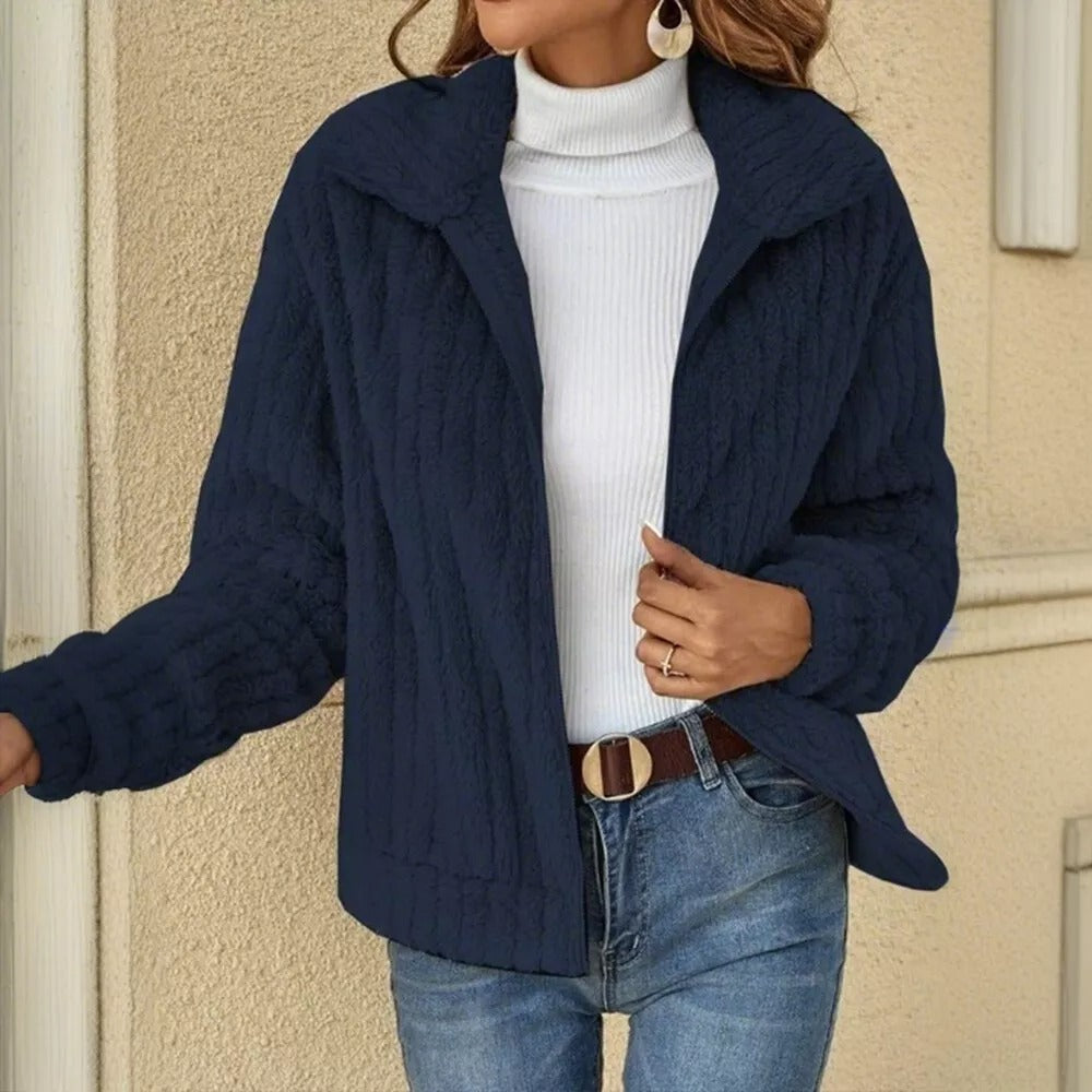Elisabeth Women Cozy Fuzzy Jacket Warm
